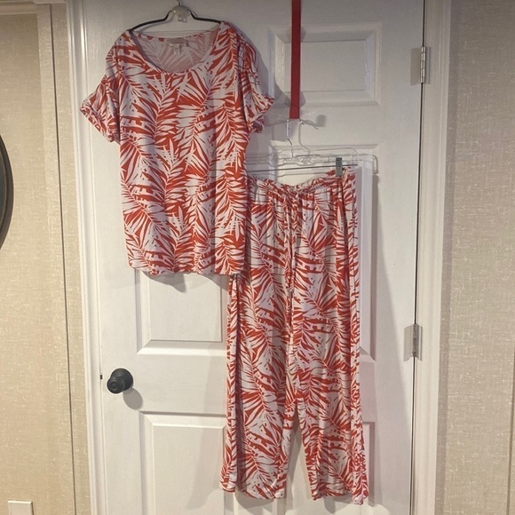 Stan Herman Peached Jersey Pajama Set - Picture 2 of 6